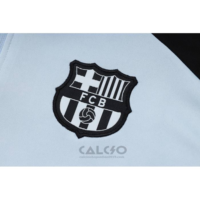 Tuta da Track di Felpa FC Barcellona Bambino 2024-2025 Blu Claro